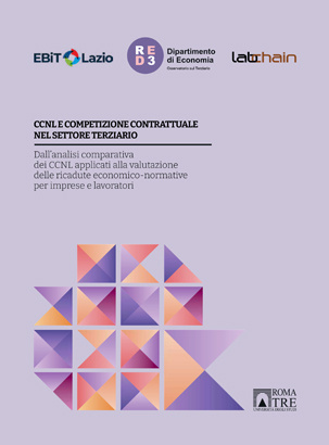 Copertina della ricerca 2025 sulla contrattazione collettiva nel settore terziario